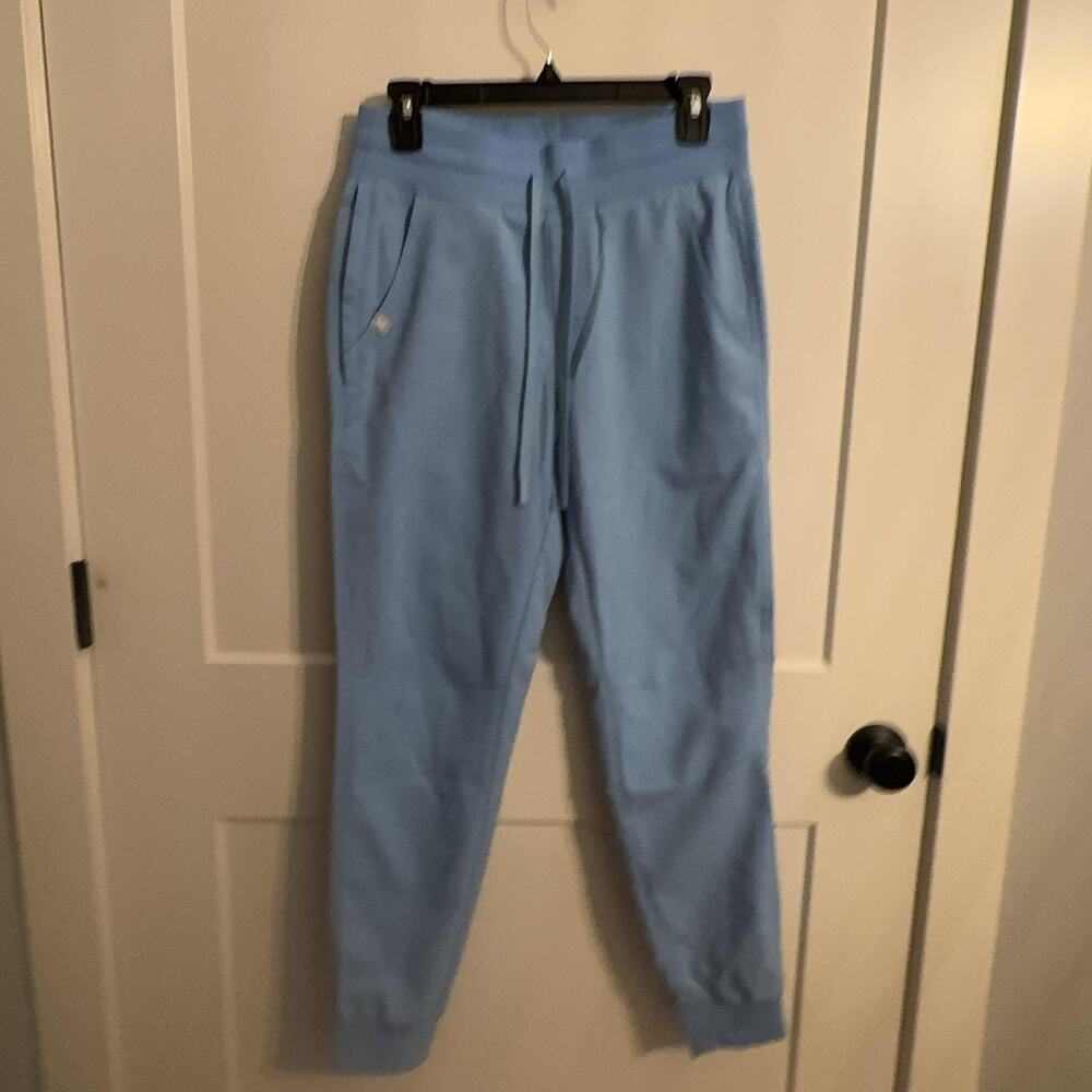 Acadia Scrub Jogger Pants Sz S Ceil Blue Sutton AcaTEX Stretch Recycled Poly